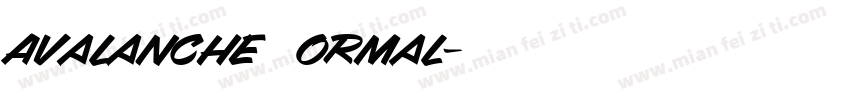 Avalanche Normal字体转换
